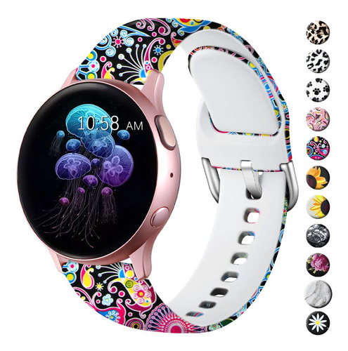 Banda Para Samsung Galaxy Watch Active Patron Impreso Gear