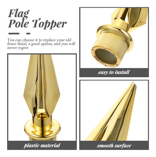 Top De Bola Com Cabeça De Mastro De Bandeira Para Decoração