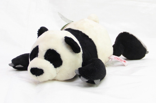 Urso Panda Pelúcia 2 De 30cm Deitado + 2 De 25cm + 2 De 15cm