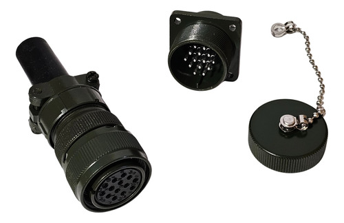 Kit Conector Circular 14 Pin Macho Hembra Serie Militar 5015