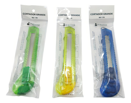 Paquete Cutter Nextep Hoja De 18mm 12 Piezas Navaja Gran /vc