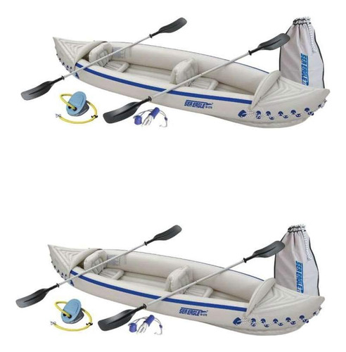 Sea Eagle 370 Deluxe Kayak Deportivo Portatil Inflable Para