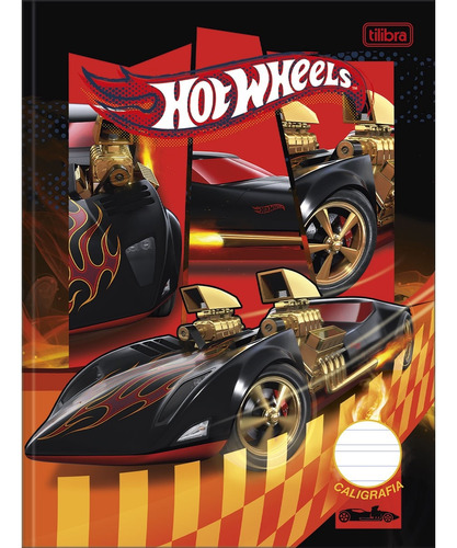 Caderno De Caligrafia Brochura Hot Wheels 40fls Tilibra