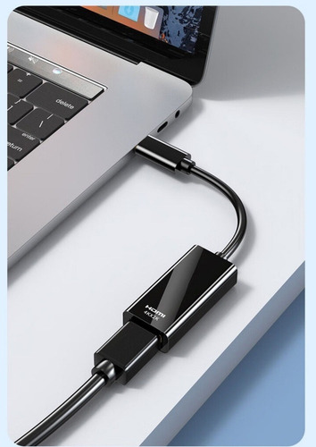 Adaptador Usb Tipo C A Hdmi, Convertidor Macho A Hembra, 4k,