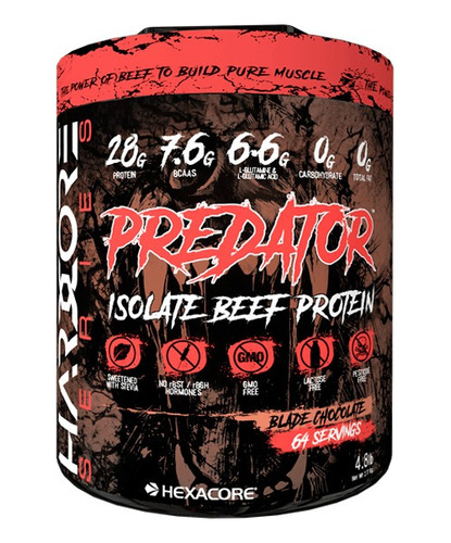 Predator Beef Proteína Base De Carne 4.8 Libras