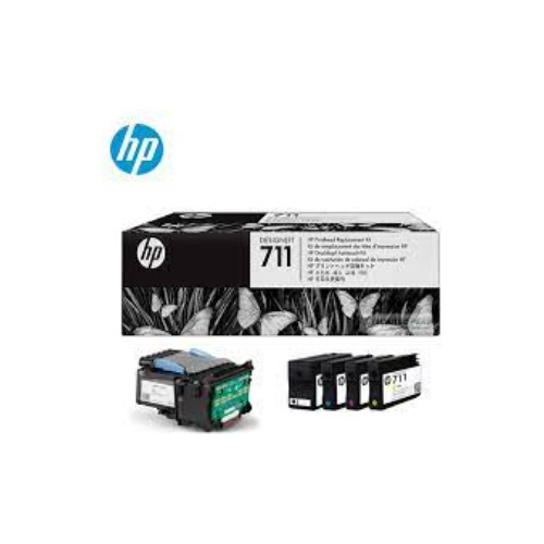  Kit De Cabezales 711 + 4 Tintas Original Hp