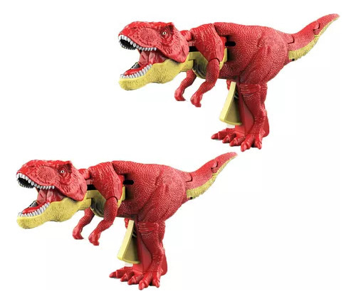 2 Piezas De Juguetes Zaza Dinosaur Trigger T Rex, Con Sonido