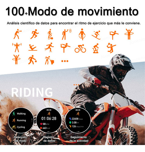Reloj Inteligente 1.43 Hombre Bluetooth Llamada Deportiva