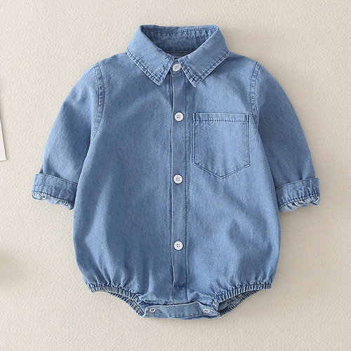 De Mono Para Bebé, Camisa Vaquera, Ropa De Abrigo