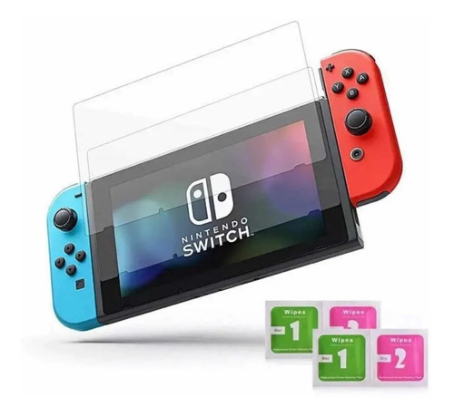 Imagen 1 de 3 de 2 Unidades Vidrio Templado Nintendo Switch
