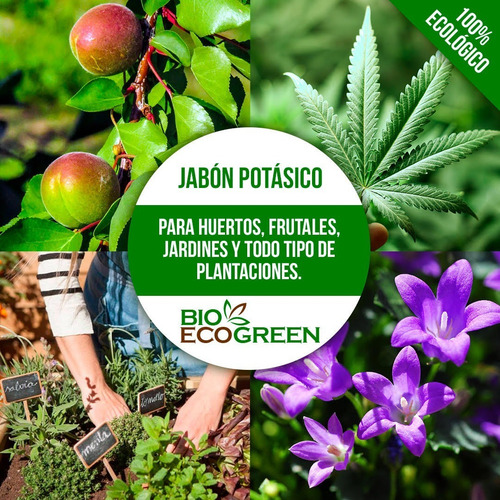 Imagen 3 de 5 de Jabón Potásico, Control De Plagas Ecológico (1 Lt)