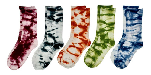 Pack 12 Calcetines Hombre Tie Dye Material De Algodón