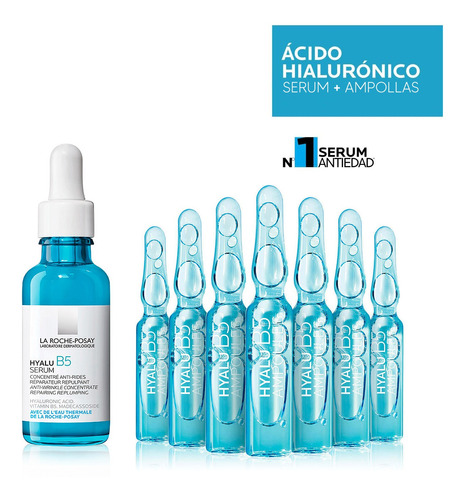 Combo Antiedad La Roche Posay Hyalu B5 Serum + Ampollas