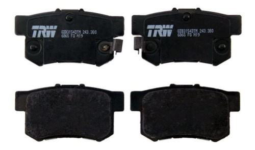 Balatas Trw Traseras Honda Civic 2006 A 2011 Si   Cerámica