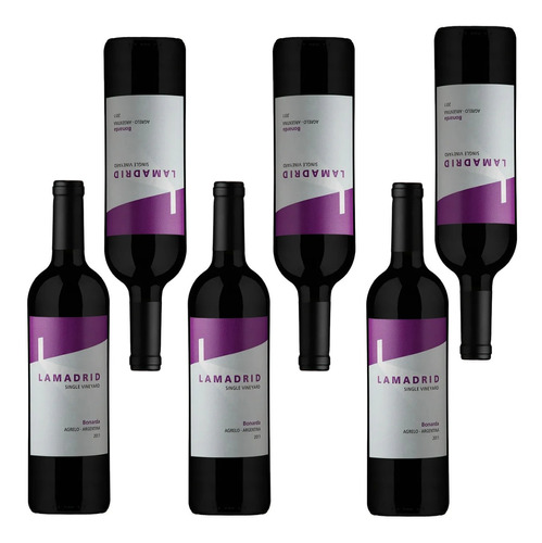 Vino Lamadrid Bonarda 750ml Caja X 6 Local