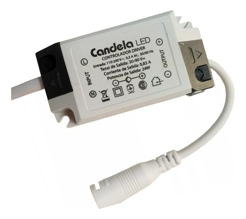 Driver Controlador Panel Led 24w Fuente Transformad Candela