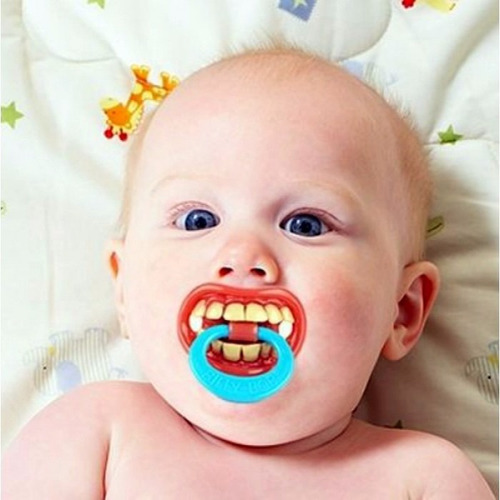 Bico Modelo Dente Divertido Engraçado Infantil Criança Bebe