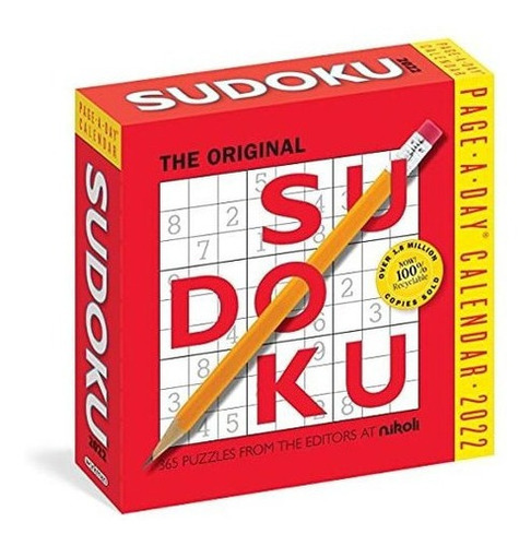 Original Sudoku Page-a-day Calendar 2022 Handcrafted, de Workman Calend. Editorial Workman Publishingpany en inglés