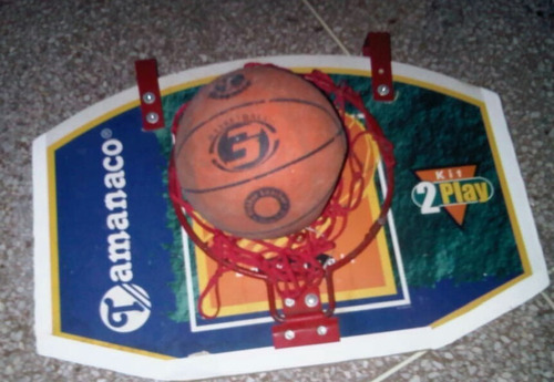 Tablero Con Aro De Basketball Y Pelota #3 Marca Tamanaco