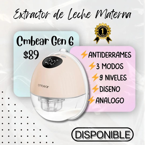 Extractor De Leche Cmbear G6
