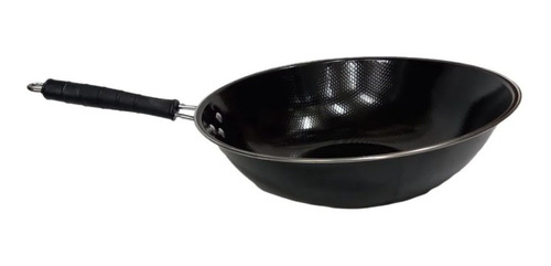 Sarten Wok Antiadherente Cocina 32cm Negro Me1