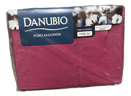 Juego De Sabanas Danubio Linea 100% Cotton King Liso