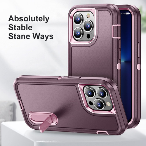 Capa Resistente 3 Em 1 Para iPhone 13 Pro Max