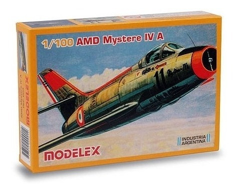 Imagen 1 de 2 de Amd Mystere Iv A - 1/100 Modelex