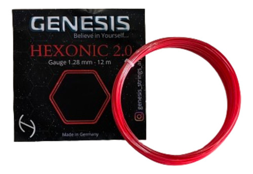 Set Individual Tenis Cuerda Genesis Hexonic 2.0 1.28 Mm