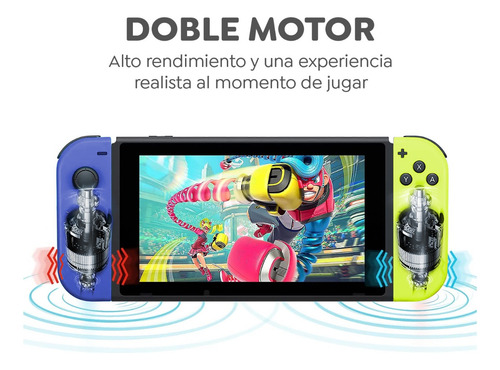 Set de control joystick inalámbrico Nintendo Switch Joy-Con (L)/(R) Neón azul y amarillo neón
