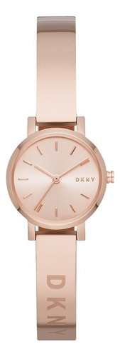 Reloj Dama Dkny Ny2306 Color Plata De Acero Color de la correa Oro rosa