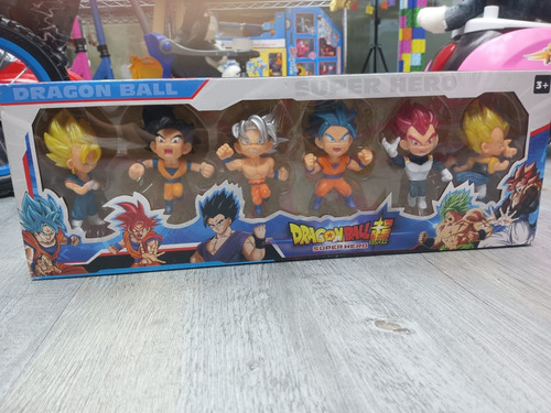 Set De Figura De Dragon Ball Goku/ Bulma / Vegeta/ Thrunks