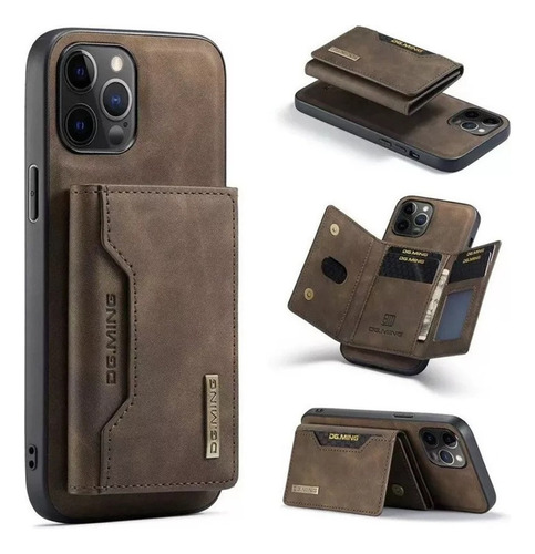 Funda Para Teléfono 2h1 Con Cartera Magnética A Prueba De Golpes