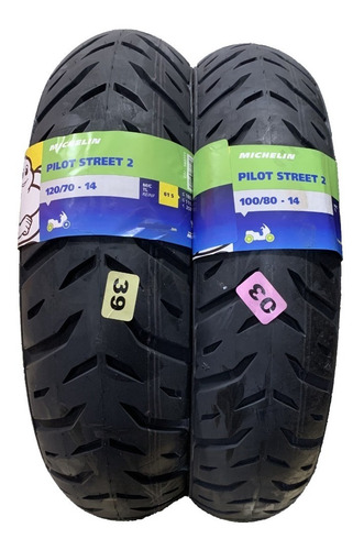 Pneu Traseiro Pcx Nova 2020 120/70 14 Pilot Street 2 S/c