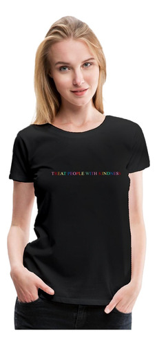 Polera Harry Styles Treat People With Letras Color Mujer