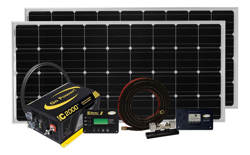 Go Power! Solar Elite - Sistema Solar Completo E Inversor Co