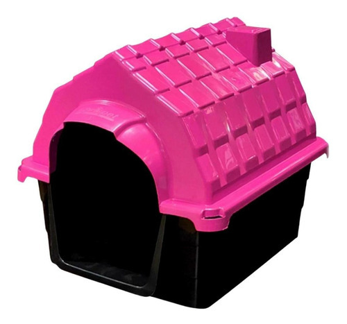 Casa Para Cachorro Chaminé Nº1 Christino Pet Cor Rosa