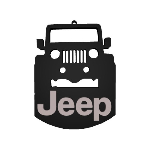 Emblema Jeep Colgante Espejo Retrovisor