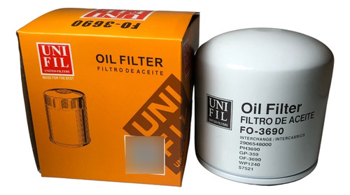 Filtro Aceite Isuzu Elf400/500/600 5.2 Dieselturbo 2007-2018