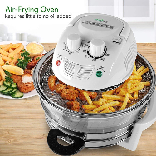 Horno Halógeno, Freidora, Acero Inoxidable, 13 Qt Nutrichef