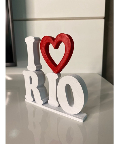 Imagem 5 de 5 de Palavra Decorativa I Love Rio - Decoração Sala Eu Amo Rio