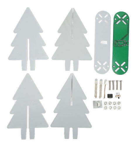 Kit Electrónico Para Árbol De Navidad, Luz Led Degradada, 3d