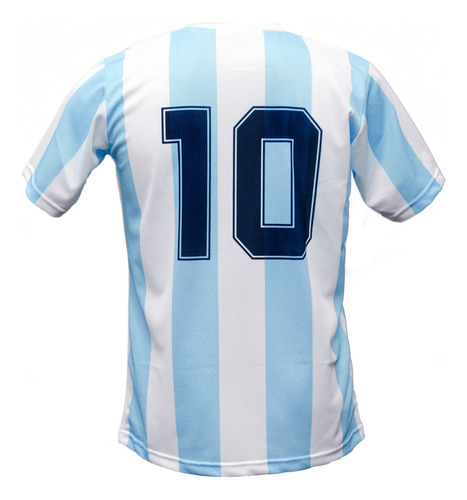 Camiseta Argentina 86 Maradona Retro 1986 Titular Celeste