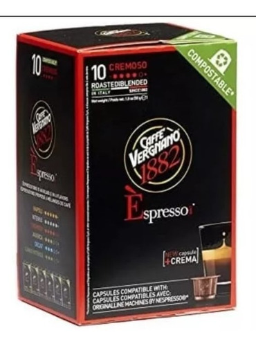 Vergnano Café Espresso Cremoso 10 Cápsulas Comp. Nespresso
