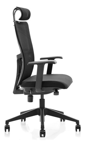 Silla Ejecutiva Giratoria Modelo Seul Bk Black _ Decorplas