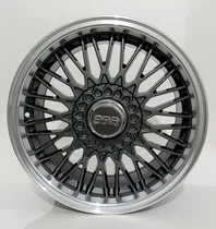 Comprar Roda Aro 17 Bbs Ballina 4x100 4x108 4 Rodas Jogo + Bicos Cor Grafite Borda Diamante