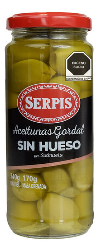 Aceitunas Serpis Gordal Sin Hueso 340g