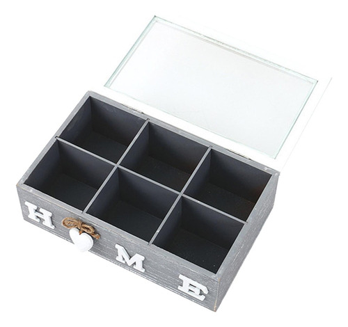 Caja Organizadora De Bolsitas De Té, 6 Rejillas