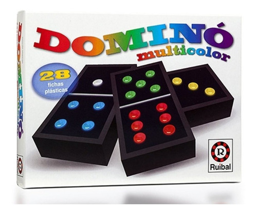 Juego De Mesa Domino Multicolor Ruibal