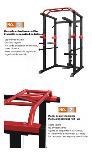 Power Rack Pull Ups De Potencia Sentadillas Dominada Jaula